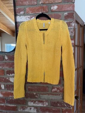 Vintage Cashmere Knit Yellow Sweater
